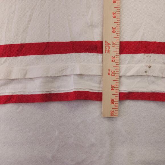Polo By Ralph Lauren Casual Collared Short Sleeve Polo Shirt Mens 2XL White Red - Picture 9 of 10